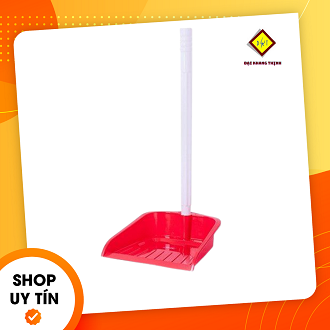 Ky hốt rác cán dài Cây hốt rác dài Xẻng hốt rác nhựa dài