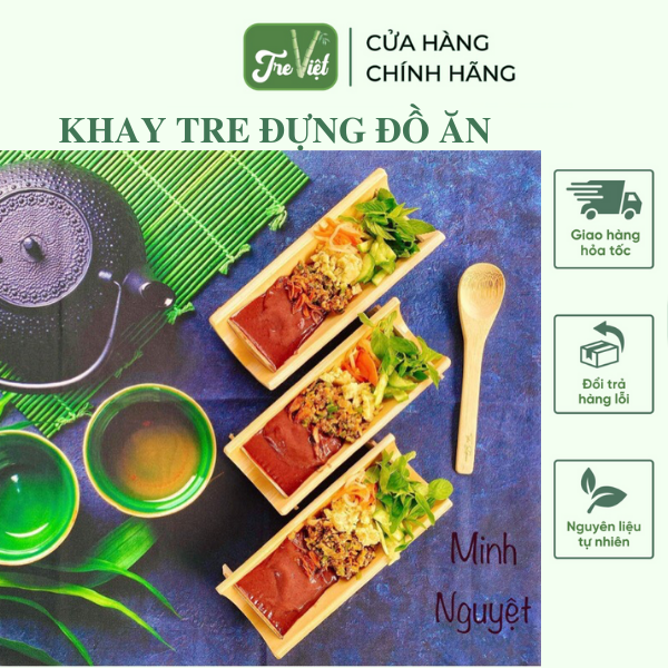Khay tre đựng đồ ăn / khăn ăn – Ống tre đựng sushi -