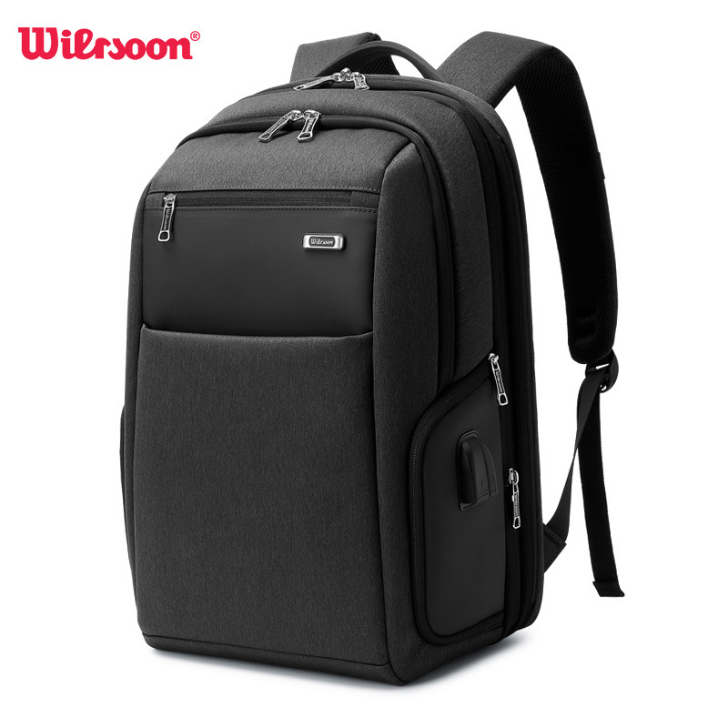 Wiersoon ba lô du lịch có thể mở rộng 40l cho nam ba lô máy tính xách tay 15.6 inch cho nam dung tích lớn mal