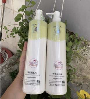 Cặp Dầu Gội Xả Phục Hồi Tóc Hư Tổn Wekla 780mlx2