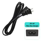 Universal 2 Prong Power Cable for Electronics (Brand: N/A)