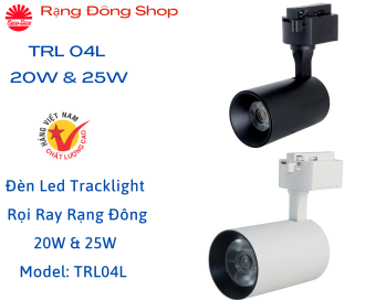 Đèn Led Tracklight Rọi Ray Rạng Đông 20W & 25W -  Model: TRL04L