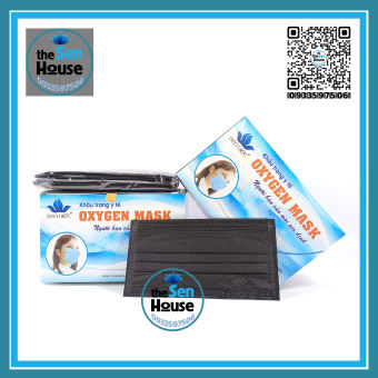 Hộp 50 cái, Khẩu trang y tế 4 lớp Sen Việt Oxygen Mask, khau trang y te sen viet 2D, kháng khuẩn chống bụi thời trang