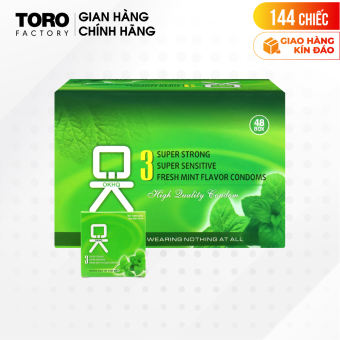 Bao cao su O-KHQ - Hương bạc hà | TORO FACTORY