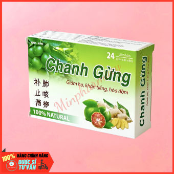 Kẹo ngậm La Hán Quả Kha Tử Bổ phế giảm ho Hộp 24 viên - Minpharmacy