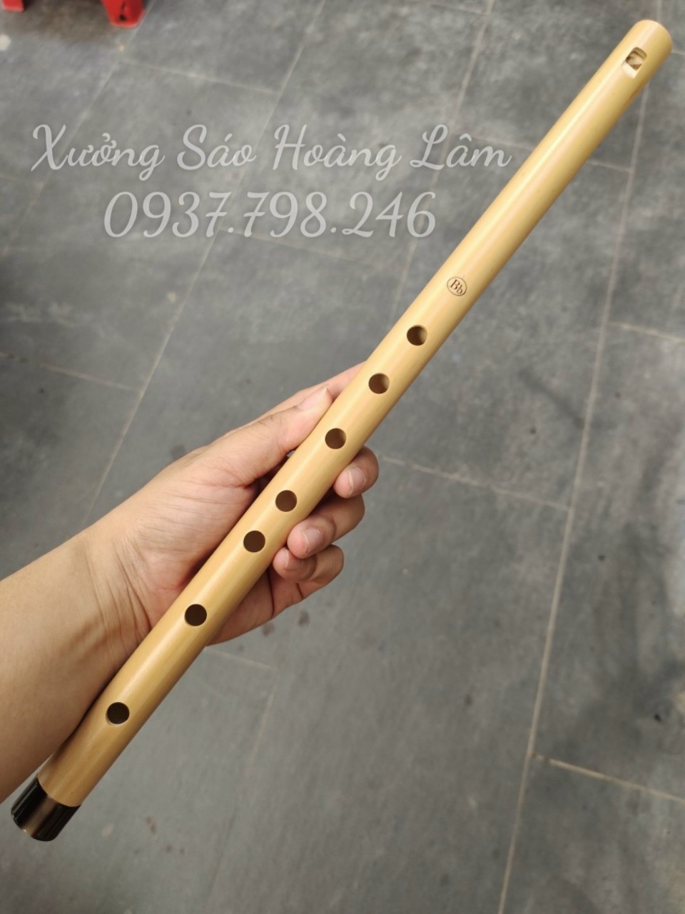 Sáo trúc thổi dọc Dòng Cơ bản tone La trầm A4 đầu ngọc, chuẩn âm dễ thổi nhất HL15SD