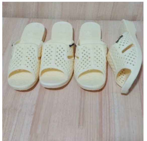 Dép xốp tổ ong màu trắng đế dày 3cm