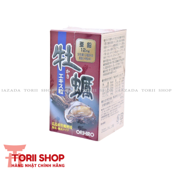 Viên uống hỗ trợ tăng cường sinh lí Orihiro chiết xuất tinh chất hàu tươi 120 viên hàng Nhật chính hãng Torii Shop | Tăng cường sức đề kháng, hỗ trợ gan và chức năng sinh lý, sinh sản nam giới