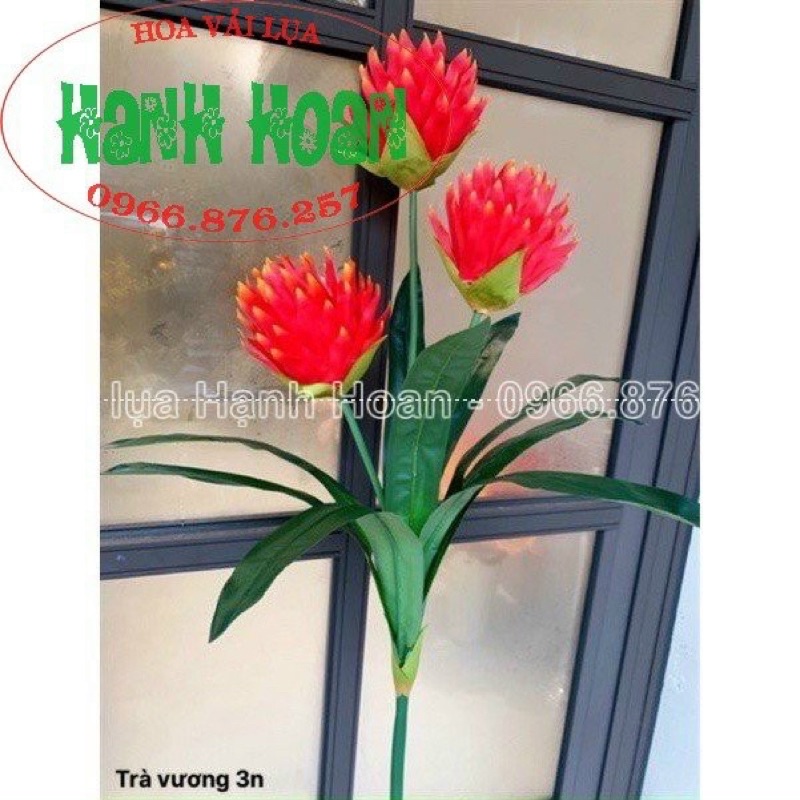 CÂY LAN ĐUỐC- TRÀ VƯƠNG 3 BÔNG CAO CẤP 1M - CÂY HOA GIẢ