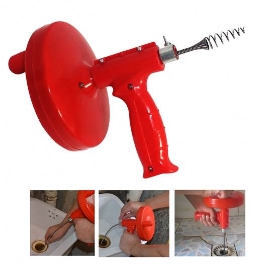 Thông tắc bồn cầu, dụng cụ thông cống Chính Hãng NA&K , thông tắc ống nước,dây thông tắc cống lò xo - Dụng Cụ Thông Cống Chuyên Nghiệp dài 5M