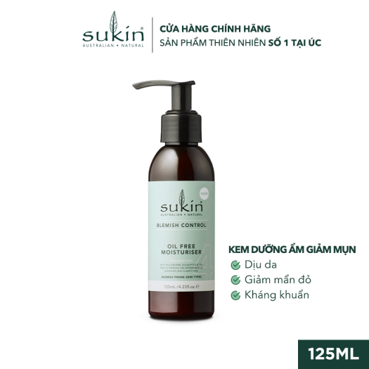 Bộ 3 sản phẩm giảm mụn Sukin