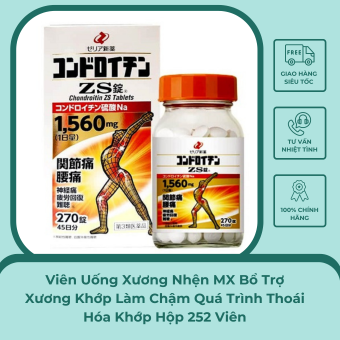 Viên Uống Xương Nhện MX Bổ Trợ Xương Khớp Làm Chậm Qúa Trình Thoái Hóa Khớp Hộp 252 Viên