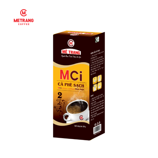 Cà phê Sạch Mê Trang MC2 - hộp 250g hút chân không - cà phê nguyên chất -  pha phin - Cà phê | Bachhoa.Extra.vn