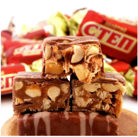 Đà Nẵng - Kẹo Socola Nga CTEN Đỏ Túi 500 gram Nhân Lạc Chocolate Butter Candy - Mie Shop