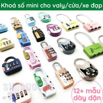Khoá số mini- Ổ khóa số vali mini 3 số cao cấp bảo vệ hành lý