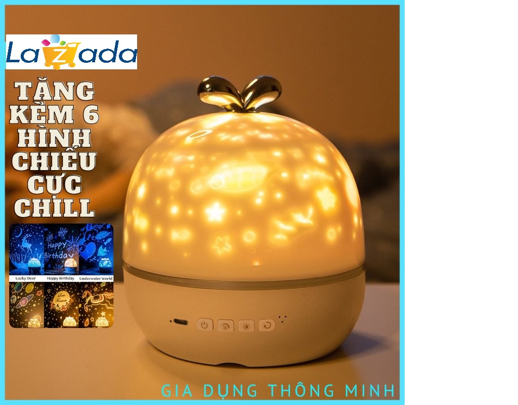 Đèn chiếu sao đèn trang trí đèn ngủ tự xoay 360 Star Master pro. Mang cả bầu trời trăng sao vào căn phòng bé nhỏ của mình