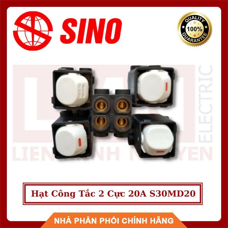 Sino hạt công tắc 2 cực 20a s30md20 - hàng việt nam, chất lượng cao