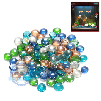 Sỏi thủy tinh trang trí hồ cá 100g trang trí hồ cá cảnh