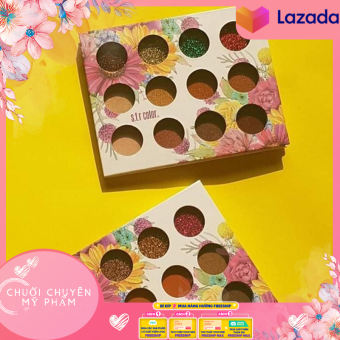 Bảng Phấn Mắt Nhũ 12 Ô S.F.R | BẢNG MẮT SFR COLOR SUNRISE