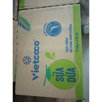 Combo 1 Thùng Sữa Dừa Nguyên Chất VietCoco 12 Hộp 330ml