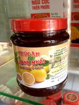 Chanh Muối Đường Phèn Phúc Ân Hũ 1000g Cao Cấp - Đặc Sản Bến Tre