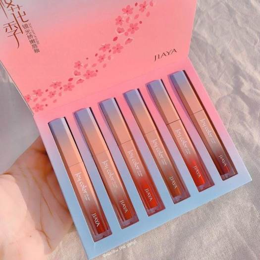 Set 6 cây son kem lì Joy Color Jiaya - SENDANA - Set 6 cây son kem tone màu cực tây và sang chảnh