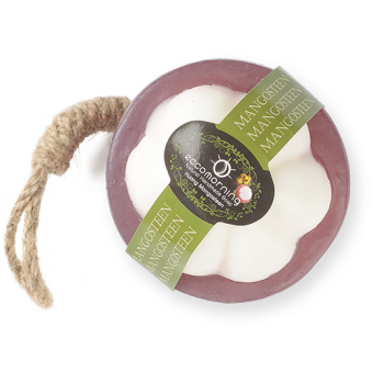 Xà Bông Thiên Nhiên Handmade eccomorning Hình Quả Măng Cụt - Mangosteen Soap
