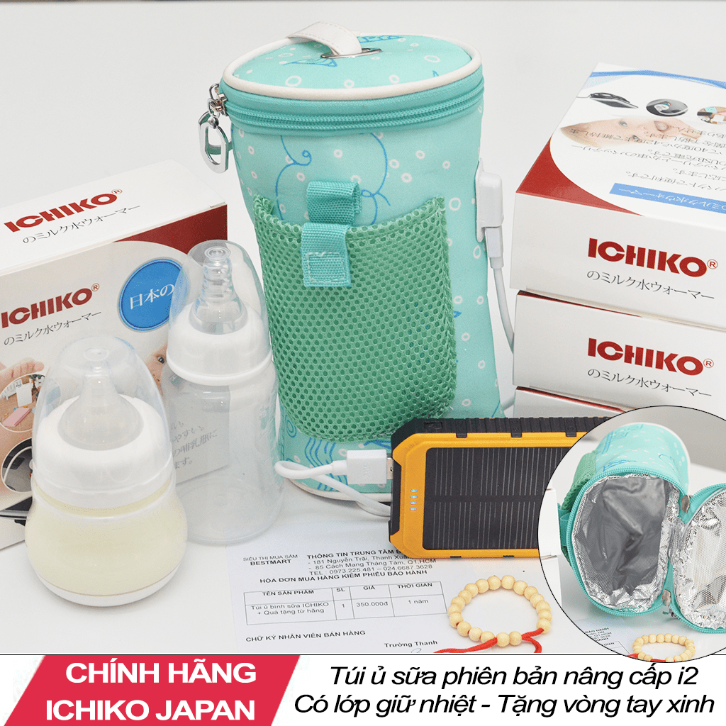Túi ủ giữ nhiệt bình sữa Ichiko Phiên Bản I2 kèm quà tặng