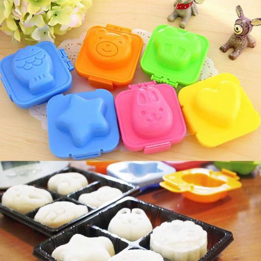 Set 6 khuôn làm bánh, khuôn tạo hình cơm Bento cho bé ăn dặm ngon miệng