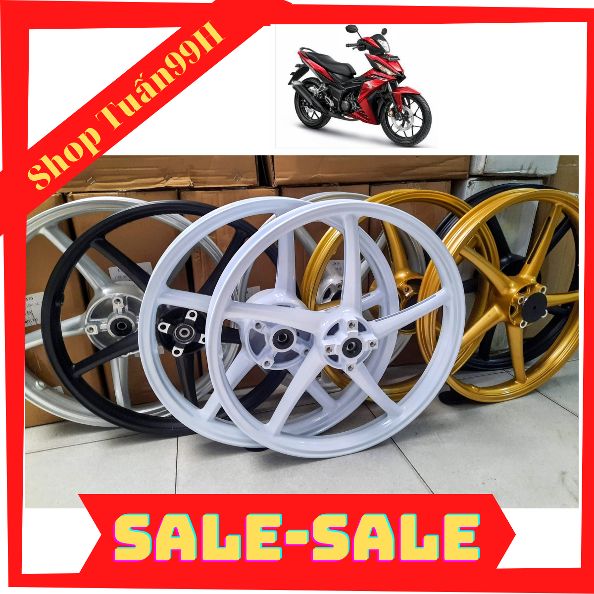 Mâm 5 cây Xmode-Racing 98 dành cho Winner 150 bản 1.4 và 1.6