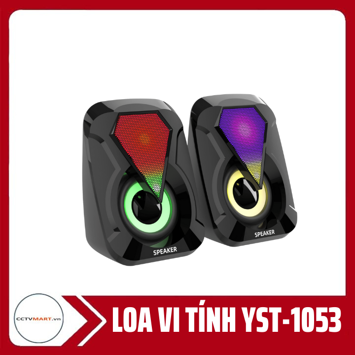 Loa Vi Tính Mini Để Bàn YST-1053 Led RGB Dùng Cho Máy Tính/PC/Laptop/Điện Thoại/Máy Tính Bảng Âm Thanh Chân Thực Sống Động