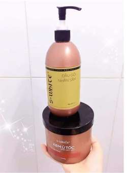 Combo ủ và gội nhỏ nhân sâm đào swhite