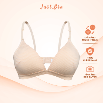 Áo ngực nữ không gọng Just Bra chất liệu thun gân mềm mại, mút mỏng thông hơi thoáng khí AB393