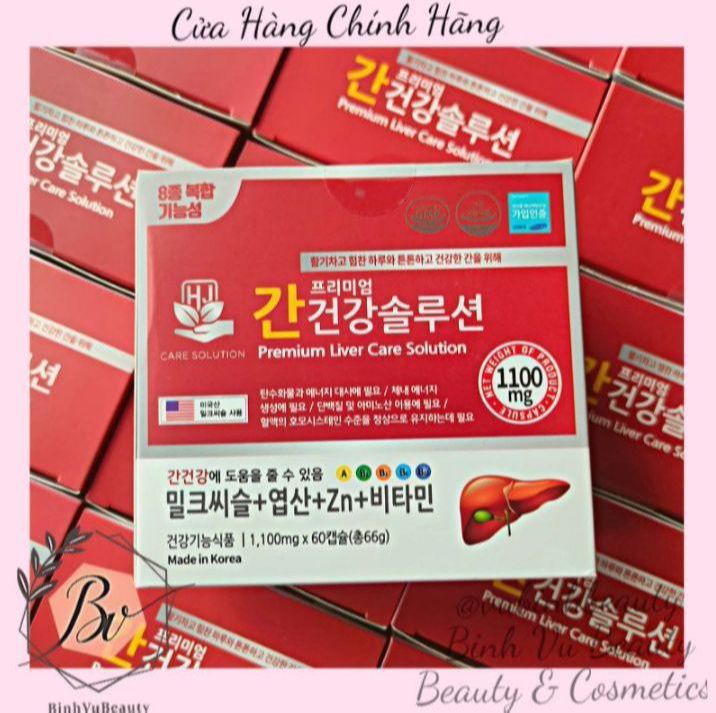 Bổ gan, thải độc gan nội địa hàn milk thistle live care 1100mg