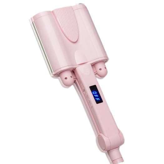 máy tạo kiểu tóc nữ - Máy Làm Tóc Xoăn Sóng Nước 3 Trục - máy uốn tóc soăn mua ngay Máy Làm Tóc Xoăn Sóng Nước 3 Trục LCD 15 Mức Chỉnh Nhiệt Độ - Kẹp 3 Càng cao cấp 2019.