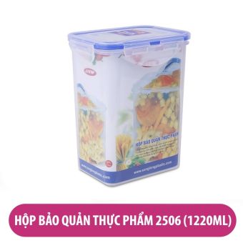 Hộp Đựng Bảo Quản Thực Phẩm 4 Khóa Song Long 1220ml 2506
