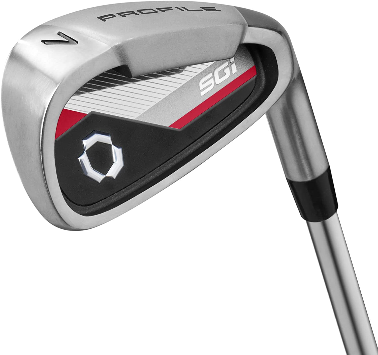 Wilson Golf Profile SGI Kompletny męski zestaw kijków golfowych. Sterownik z wałem grafitowym, drewno wodne z wałem grafitowym, hybrydowy ze stalowym wałem, żelazka ze stali nierdzewnej 6/7/8/9, klin skośny, klin piaskowy Easy Launch ze stalowymi wałami, putter. PRAWORĘCZNY