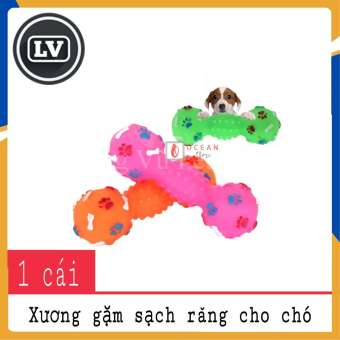 Đồ chơi xương gặm sạch răng bóp kêu cho chó mèo - Đồ chơi xương 01