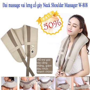 Máy Đấm Lưng Tẩm Quất Máy Mát Xa Vai Cổ Lưng Đa Năng Máy Massage Cổ Vai Gáy ĐAI MASSAGE ĐẤM LƯNG VAI CỔ - NECK W-808 giúp Lưu Thông Máu Giảm Đau Nhanh Hiệu Quả - Bảo Hành 1 Đổi 1.