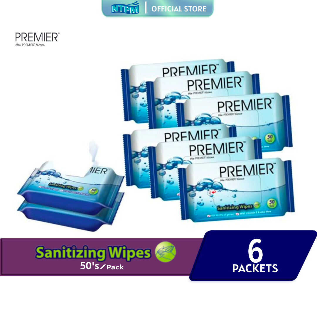 Premier Sanitizing Wipes 50's x 6pkts