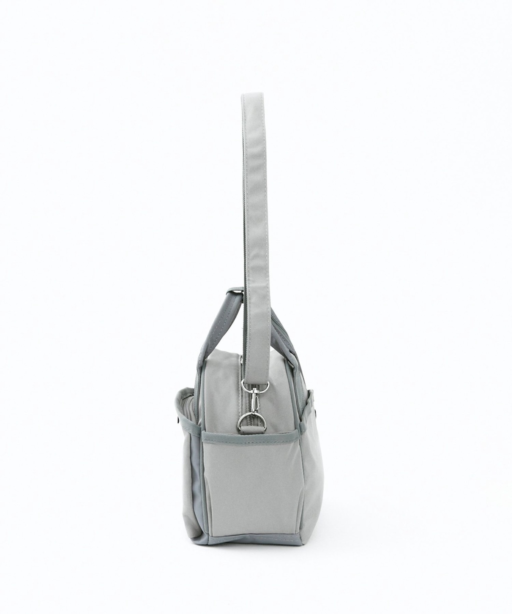 anello heather poly canvas Boston 2WAY shoulder bag AT-C1224 GY gray ｜  DOKODEMO