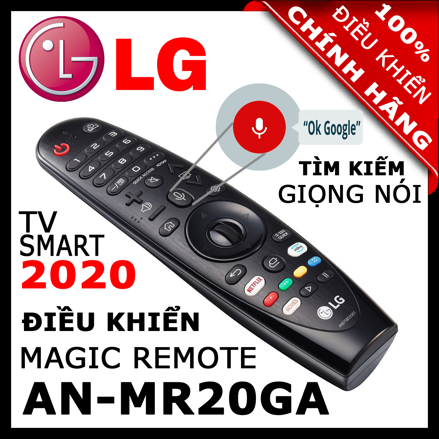 ĐIỀU KHIỂN Remote Tivi LG MR20GA thay thế MR19BA và MR18BA và MR650A có Giọng nói Chuột bay cho tivi LG 2020, 2019, 2018, 2017 Magic Remote AN-MR20GA mã số AKB75855501 HÀNG XỊN. Remote cho tivi LG sản xuất năm 2020