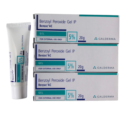 Benzac AC gel - 5% benzoyl peroxide, giảm mụn sưng, viêm, mủ