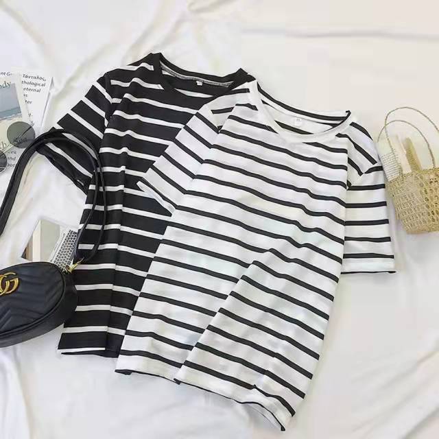 Shop White Stripe Shirt Women Cheap – Fast Easy Lazada Philippines