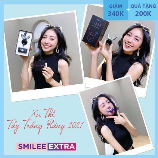 Smilee Extra-Tẩy trắng răng tại nhà Smilee cao cấp Extra Nhập USA hiệu quả gấp đôi
