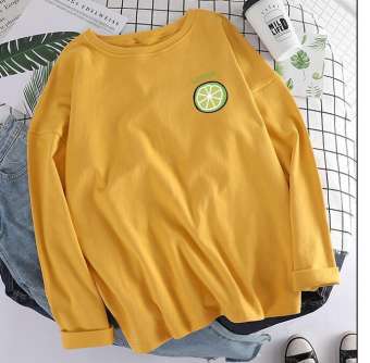 ÁO THUN NỮ TAY DÀI FORM RỘNG LEMON
