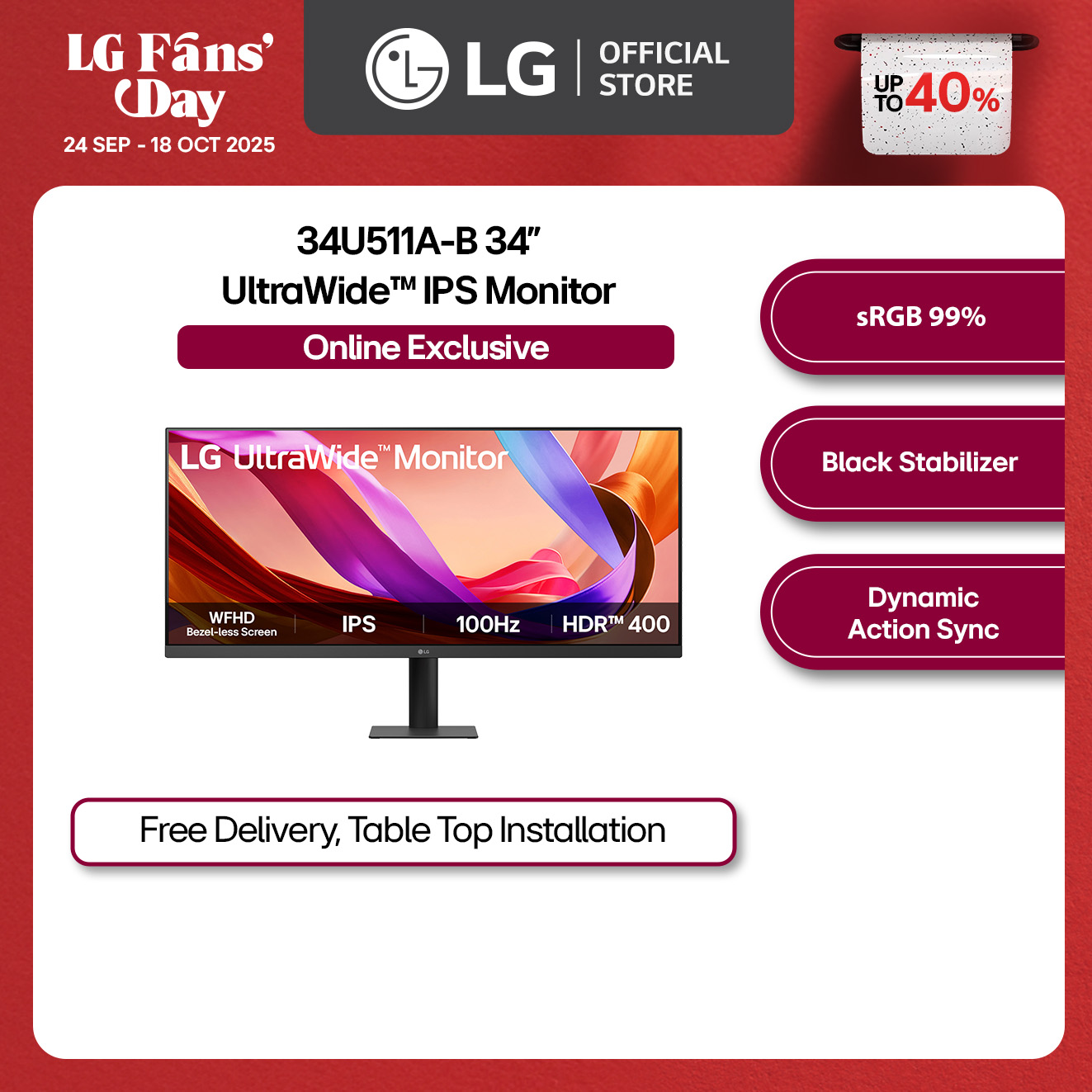 Lg 34Wn650 34-Inch Ultrawide Qhd Curved Gaming Monitor With