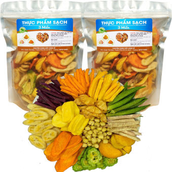 1Kg trái cây sấy khô hàng nguyên miếng loại 1 giòn ngon bổ dưỡng