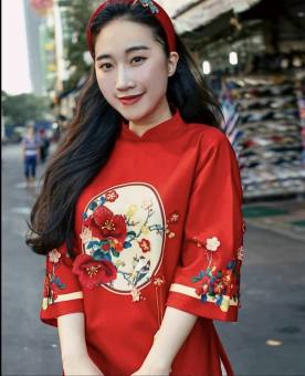 Áo Dài Truyền Thống Cho Mẹ & Bé Màu Sắc Siêu Đẹp