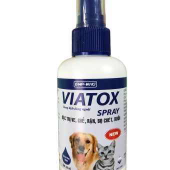 Thuốc xịt muỗi bọ chét Viatox Spray diệt bọ chét muỗi